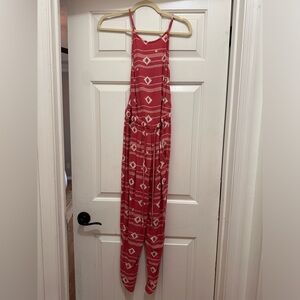 Roxy pink and white romper